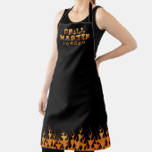 グリルのマスターの炎パーソナライズされた エプロン (インサイチュ)