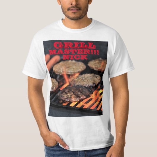 グリルのマスターの調理師のTシャツ Tシャツ (正面)