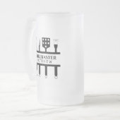 グリルのマスター名の父の日 フロストグラスビールジョッキ (正面左)