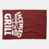 グリルのライセンス キッチンタオル (横)