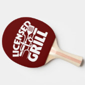 グリルのライセンス 卓球ラケット (横)