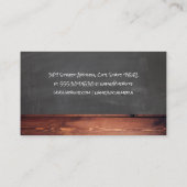 グリルのロゴにバーベキューステーキ |レストラン 名刺 (裏面)