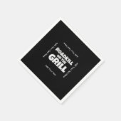 グリルのロードキル – BBQおもしろいパーティー スタンダードカクテルナプキン (角)