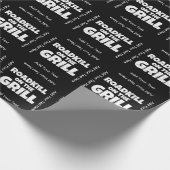 グリルのロードキル – BBQおもしろいパーティー ラッピングペーパー (角)