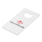 グリルの女王 クレジットカード栓抜き (正面アングル)