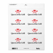 グリルの女王 ラベル (フルシート)