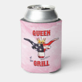 グリルの女王 – Longhorn Cow 缶クーラー (缶裏面)