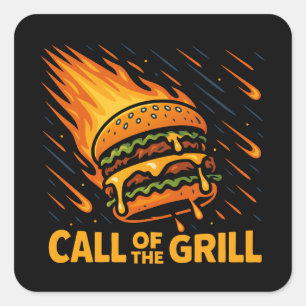グリルの小惑星バーガー呼び出し スクエアシール