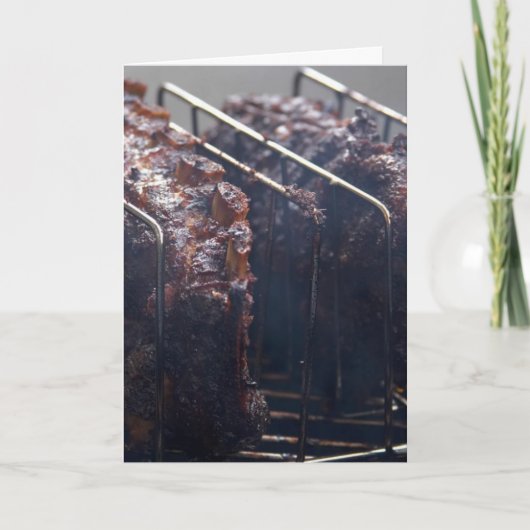 グリルの燻製リブ カード (正面)