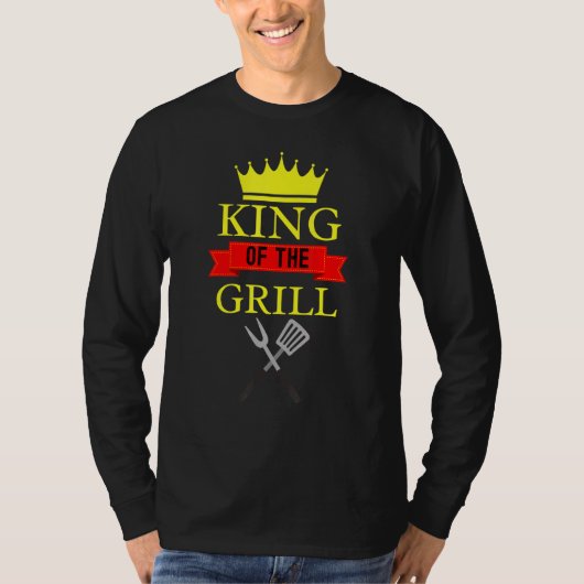 グリルの王グリル焼きバーベキュー王 Tシャツ (正面)