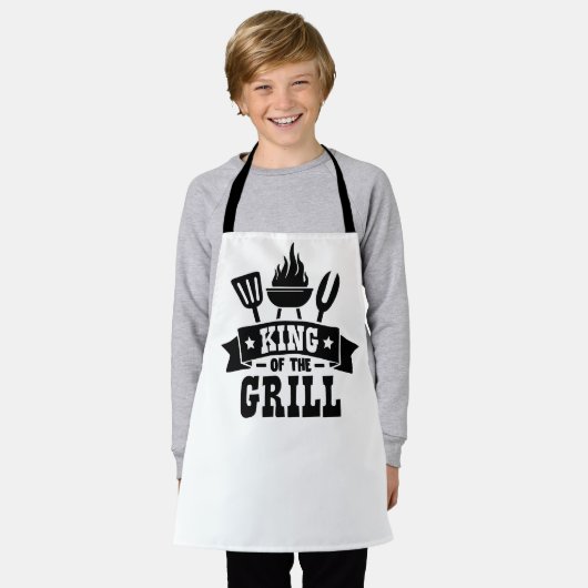 グリルの王 エプロン (着用した状態)