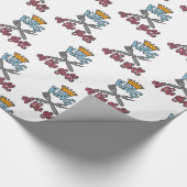 グリルの王。グ最高のリリングデザインアイディア ラッピングペーパー (角)