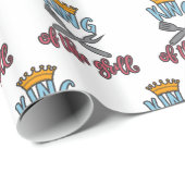 グリルの王。グ最高のリリングデザインアイディア ラッピングペーパー (ロールコーナー)