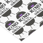 グリルの王、黒い紫の冠 ショートテーブルランナー (コーナー)