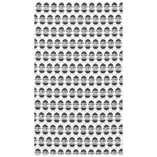 グリルの王、黒い紫の冠 テーブルクロス (正面)