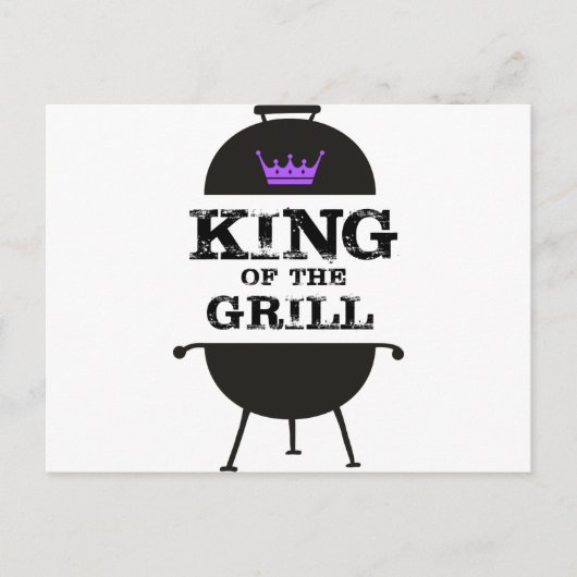 グリルの王、黒い紫の冠 ポストカード (正面)