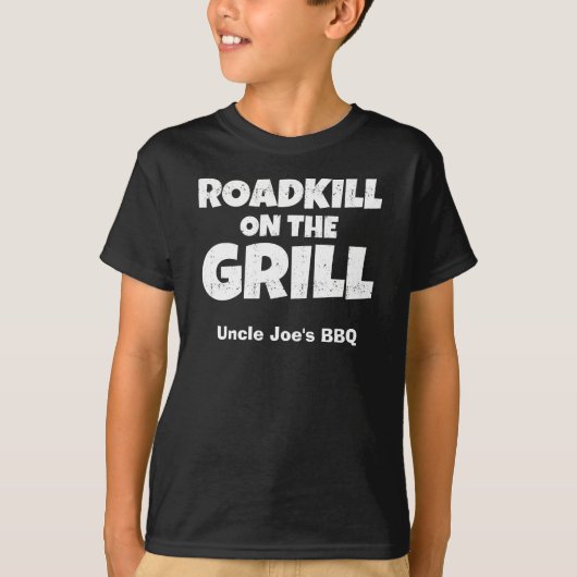 グリルのRoadkill -おもしろいなBBQのパーティー Tシャツ (正面)