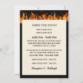 グリルを熱くしよう 招待状 (裏面)