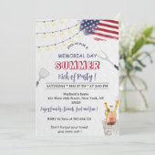 グリルアンドチルメモリアルデーパーティの招待状 招待状 (スタンド正面)