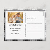 グリルアンドチル父の日の写真BBQ招待状  ポストカード (裏面)