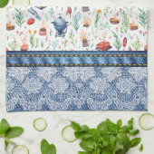 グリルウィメンズカラフルデニムの女王レース キッチンタオル (折り畳み)