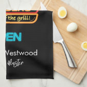 グリルキッチンタオル裏庭グリルマスターバーガー キッチンタオル (四つ折り)