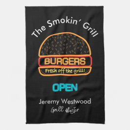 グリルキッチンタオル裏庭グリルマスターバーガー キッチンタオル
