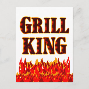 グリルキングフレイムスBBQことわざはがき ポストカード