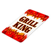 グリルキングレッドフレイムス冷蔵庫用マグネット マグネット (左側)