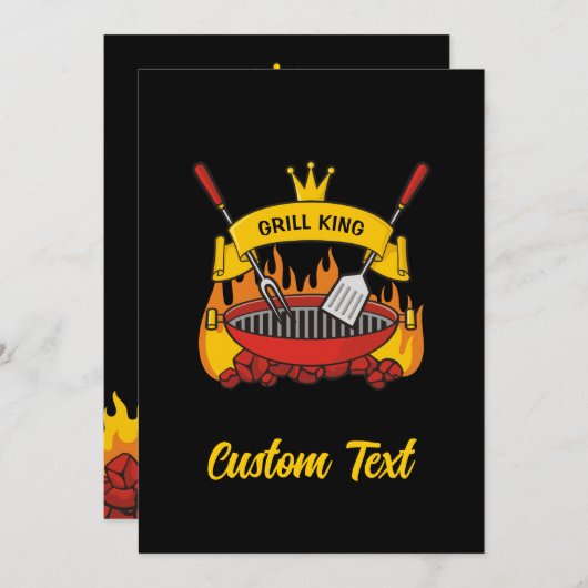グリルキング 招待状 (正面/裏面)