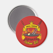 グリルクイーン マグネット (正面/裏面)