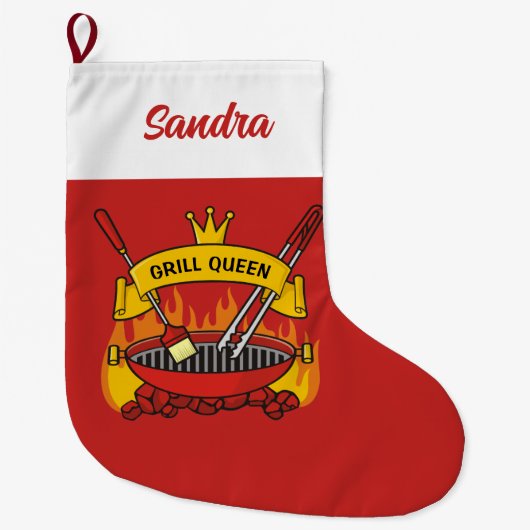 グリルクイーン ラージクリスマスストッキング (正面)