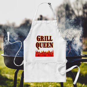グリルクイーンBBQおもしろいことわざエプロン スタンダードエプロン
