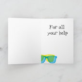 グリルグラスをテーマにしたグリーティングカード サンキューカード (内部)