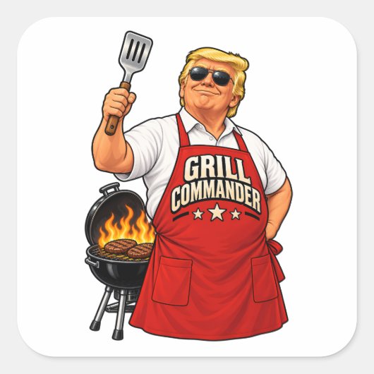 グリルコマンダーBBQ スクエアシール (正面)