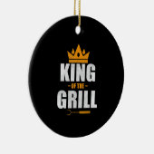 グリルシェフの王 | griling & bbq loversギフト セラミックオーナメント (右)