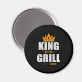 グリルシェフの王 | griling & bbq loversギフト マグネット (正面/裏面)
