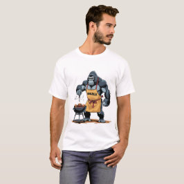 グリルジラパパおもしろい- Gorilla BBQ Tシャツ