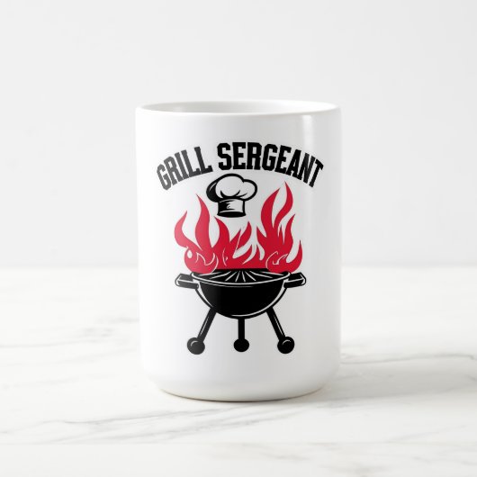 グリルセルガーBBQパパおもしろいパーティー コーヒーマグカップ (中央)