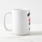 グリルセルガーBBQパパおもしろいパーティー コーヒーマグカップ (左)