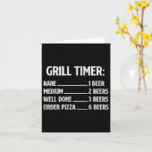 グリルタイマー – Bbq Lover Pitmaster Barbecue Grill S カード (黄色い花)