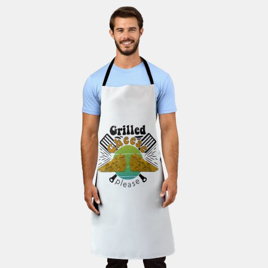 グリルチーズお願いおもしろい? エプロン (着用した状態)