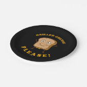 グリルチーズお願い ペーパープレート (アングル)