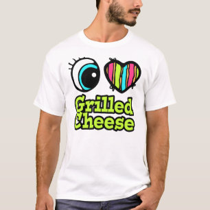 グリルチーズのハートが好きな明るい目 Tシャツ