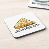 グリルチーズクイーンおもしろいグリルチーズ コースター (左側)