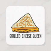 グリルチーズクイーンおもしろいグリルチーズ スクエア名刺 (正面)