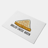 グリルチーズクイーンおもしろいグリルチーズ ドアマット (アングル)