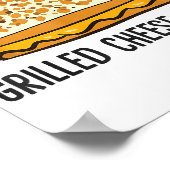 グリルチーズクイーンおもしろいグリルチーズ ポスター (角)