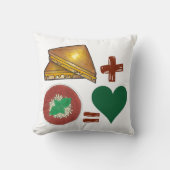 グリルチーズサンドイッチ+トマトスープ=ラブハート クッション (正面)