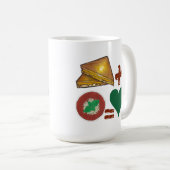 グリルチーズサンドイッチ+トマトスープ=ラブハート コーヒーマグカップ (正面右)